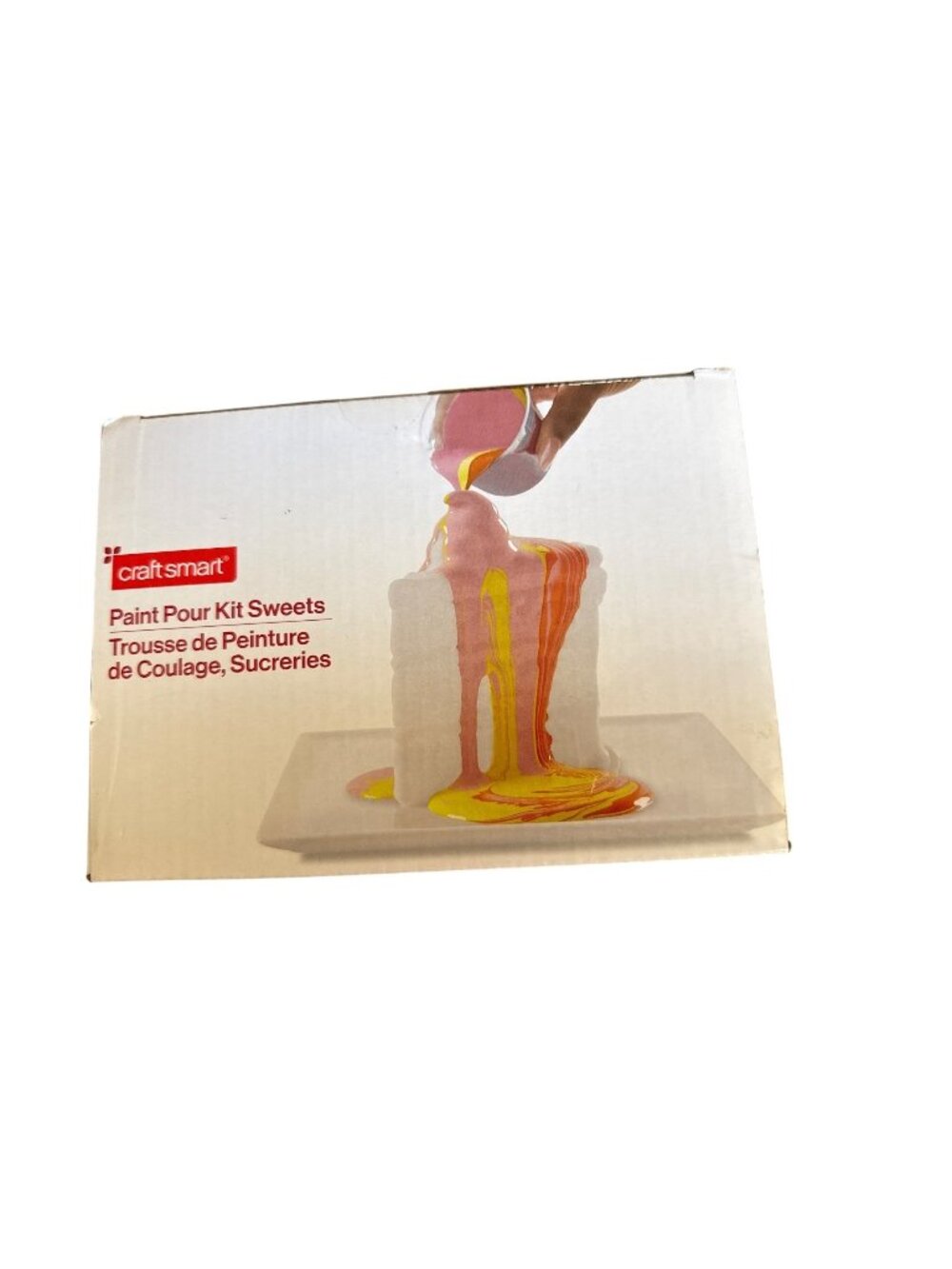 Craftsmart Paint Pour Kit Sweets Acrylic Paint Set With Vinyl Icons